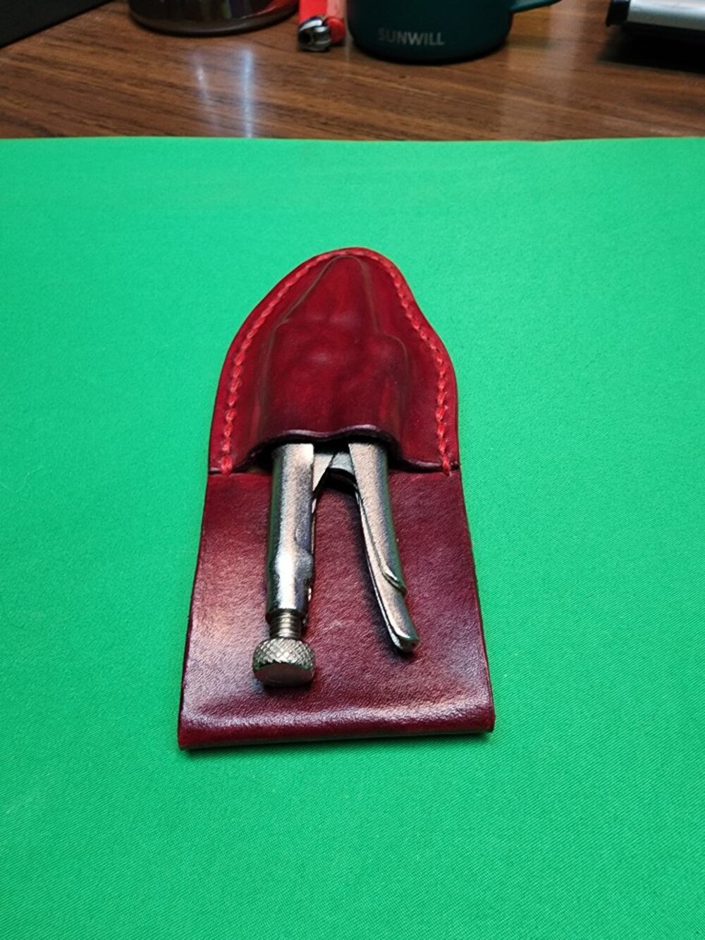 New Homemade Leather Pouch with Mastercraft Mini Vice Grips - Picture 10 of 15